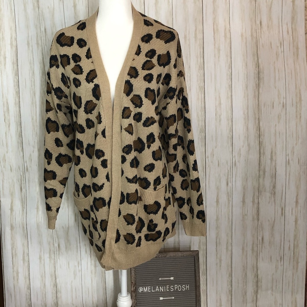 Leopard Print Cardigan by Hayden Los Angeles